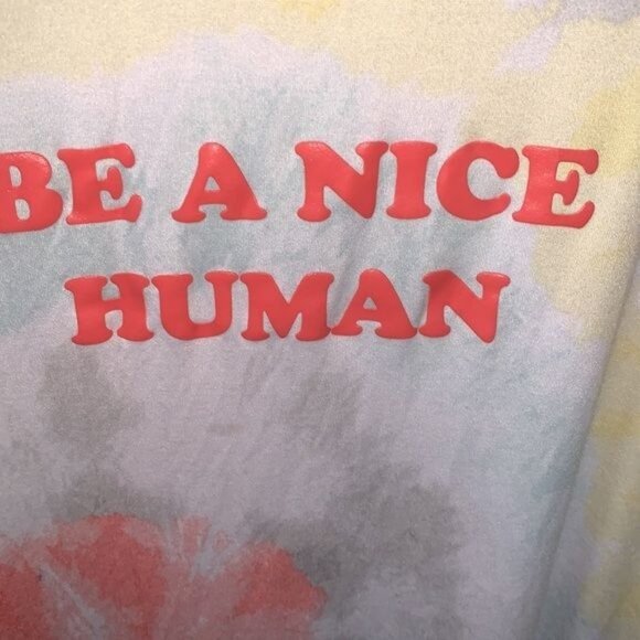 Be A Nice Human Tie-Dye Lounge Dress L-XL Secret Treasures 95% Recycled Polyeste - Picture 3 of 8